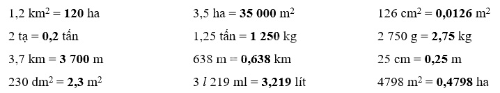 Đề cương ôn tập học kì 1 Toán 5 - Chân trời sáng tạo 11