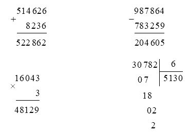 Đề kiểm tra giữa học kì 1 Toán 4 Chân trời sáng tạo - Đề số 5 3