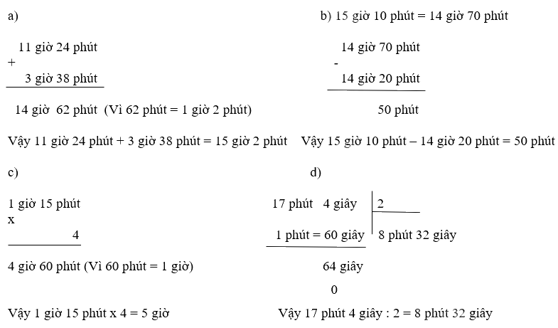 Đề kiểm tra giữa học kì 2 Toán 5 Cánh diều - Đề số 3 1 4